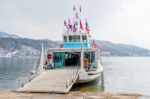 Nami Island - South Korea - January 19: Tourists Arrived In Nami Island By A Ferry On January 19, 2015 In Nami Island, South Korea Stock Photo