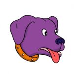 Bewildered Labrador Retriever Drawing Stock Photo