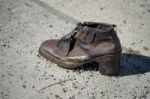 Iron Shoes Memorial To Jewish People Executed Ww2 In Budapest Stock Photo