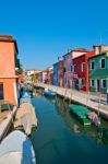 Italy Venice Burano Island Stock Photo