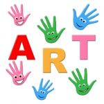 Kids Art Represents Children Youngster And Youngsters Stock Photo