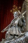 Detail Of The Silver Tomb Of St John Of Nepomuk In St Vitus Cath Stock Photo