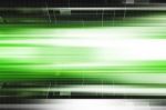 Green Futuristic Background Stock Photo