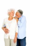 Loving Elder Couple Stock Photo