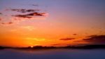 Sunrise Over Val D"orcia Stock Photo