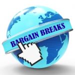 Bargain Breaks Represents Short Holiday And Travel 3d Rendering Stock Photo