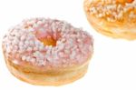 Two Glazed Donuts Stock Photo