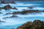 Misty Big Sur Stock Photo