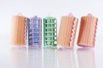 Hair Rollers Stock Photo