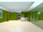 Green Living Interior Design Stock Photo