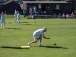 Isle Of Thorns, Sussex/uk - September 11 : Lawn Bowls Match At I Stock Photo