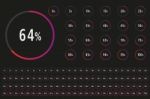 Set Of 0-100 Percentage Diagram Ready To Use Stock Photo