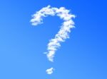 Cloud Question Mark Stock Photo