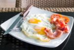 Breakfast With Egg And Bacon Stock Photo