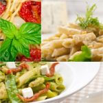 Collection Of Different Type Of Italian Pasta Collage Stock Photo