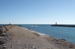 River Mouth In Cullera Stock Photo