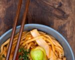 Hand Pulled Ramen Noodles Stock Photo