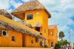 Hotel Located In Caye Caulker In Belize Stock Photo