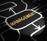 Management Arrows Means Administration Executives And Bosses Stock Photo