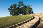 Large Stone Structure Landmark In Ipswich, Queensland Stock Photo