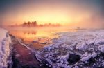 Fariy Winter Dawn Stock Photo