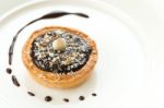 Mini Chocolate Tart Stock Photo