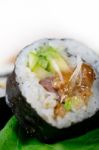 Fresh Sushi Choice Combination Assortment Selection Stock Photo