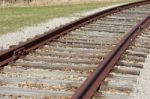 Background With The Beautiful Old Rusty Railway Stock Photo