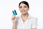 Ready To Shop With Credit Card Stock Photo