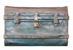 Old Metal  Treasure Chest Stock Photo