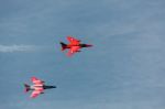 Folland Gnats At Shoreham Airshow Stock Photo