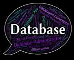 Database Word Indicating Information Computing And Computer Stock Photo