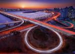 Mapo Bridge And Seoul Cityscape In Korea Stock Photo