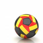 Belgium Soccer Ball Isolated White Background Stock Photo