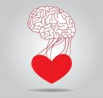 Heart And Brain  Icon Stock Photo