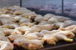 Traditional Meat Grilled On The Grill In The Argentine Countryside Stock Photo