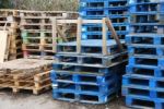 Wooden Pallets Stock Photo