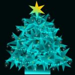 Star Christmas Tree Stock Photo