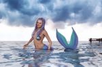 Legend Of A Mermaid,a Fairy Tale Story Stock Photo