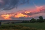 Sky At Dusk In The Yorkshire Dales National Park Near Malham Stock Photo