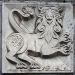 Old Bas-relief Of Fairytale Animal Stock Photo