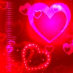 Glow Background Indicates Valentine Day And Backgrounds Stock Photo