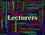 Lecturers Word Meaning Address Speeches And Presentations Stock Photo