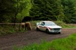 M. Sheedy Driving Ford Escort Stock Photo