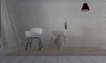 Loft And Simple Living Room With Chair And Wall Background-3d Re Stock Photo