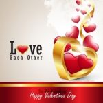 Red Love Heart, Valentines Day Concept Stock Photo