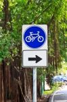 Bicycle Sign Stock Photo