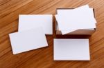 Blank Business Card Stock Photo