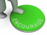 Encourage Switch Indicates Motivate Encouraging And Boost Stock Photo