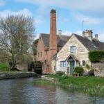 Scenic View Of Lower Slaughter Village In The Cotswolds Stock Photo